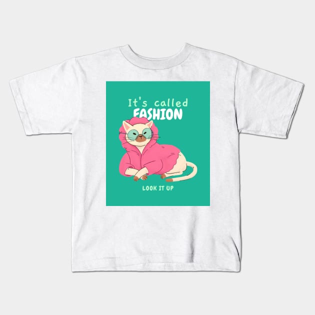 It's Called Fashion, Kitty Kids T-Shirt by Katje